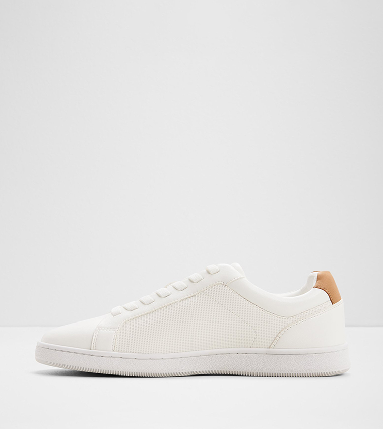OBRIEN Textured Round Toe Lace Up Sneakers