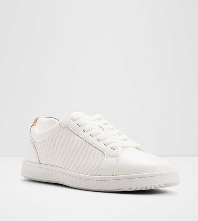 OBRIEN Textured Round Toe Lace Up Sneakers