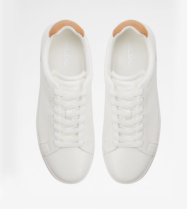 OBRIEN Textured Round Toe Lace Up Sneakers