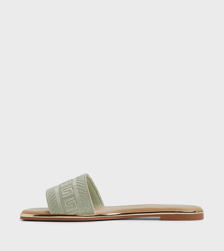 OCEANIA Embroidered Flat Sandals