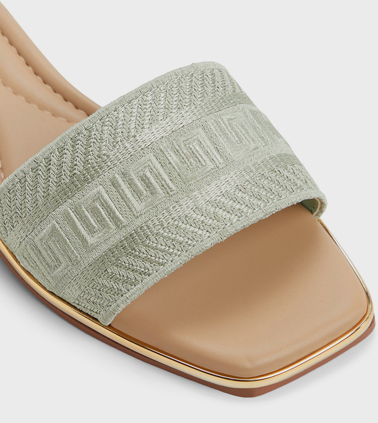 OCEANIA Embroidered Flat Sandals