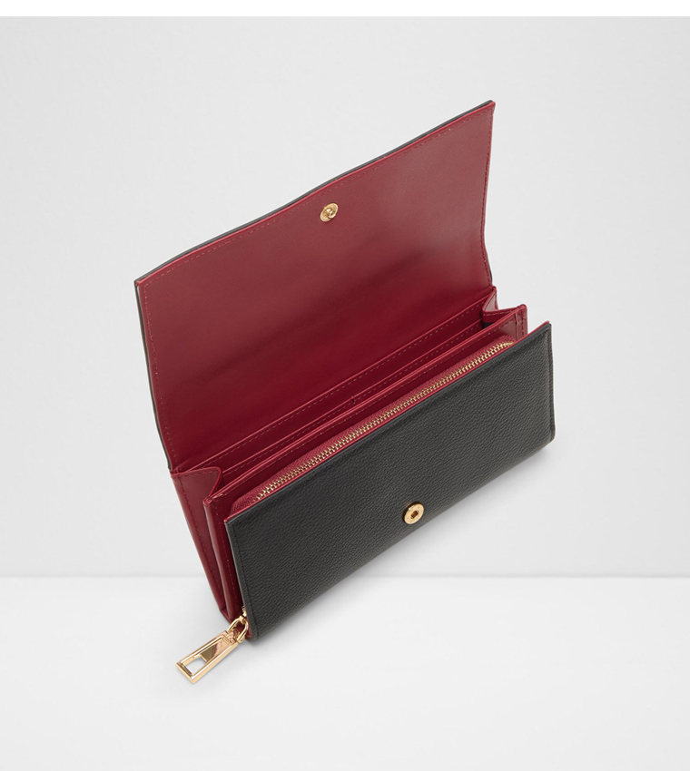 OLIRA Metal Accent Flap Wallet
