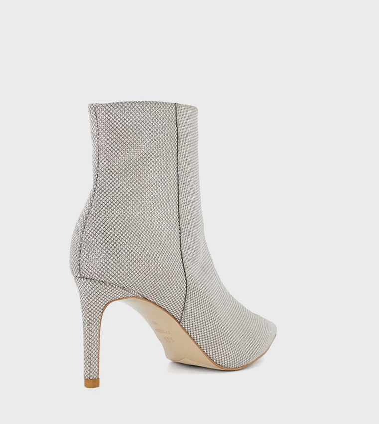 OONAZ Textured Heeled Ankle Boots