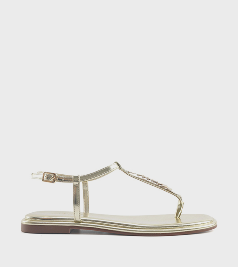 ORIA Ankle Strap Flat Sandals
