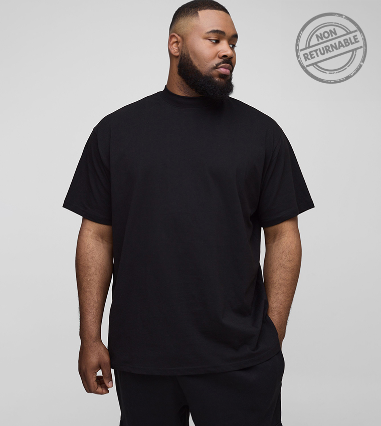 Solid Short Sleeves Oversized T-Shirt - (Non Returnable)