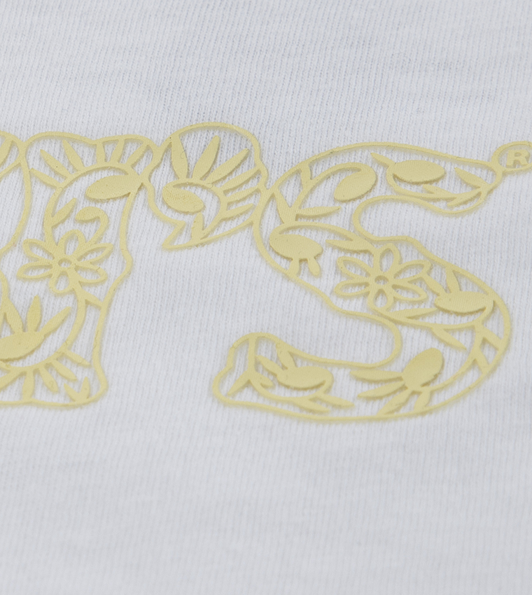 Printed Crew Neck Knit Top & Skort Set