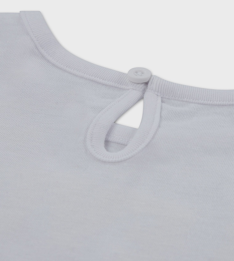 Printed Crew Neck Knit Top & Skort Set