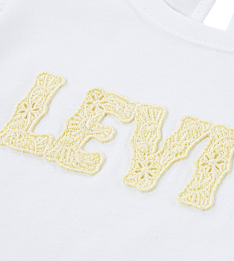 Printed Crew Neck Knit Top & Skort Set