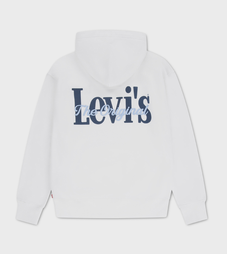 هودي مطرز بشعار وكم طويل 