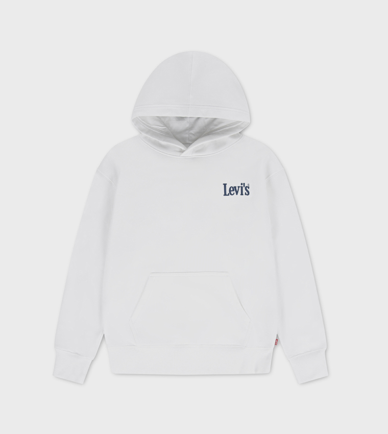 هودي مطرز بشعار وكم طويل 