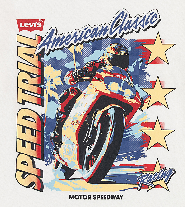 تيشيرت أطفال كاجوال كم قصير بطبعة