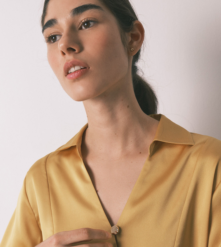 Long Satin Classic Pyjama Set