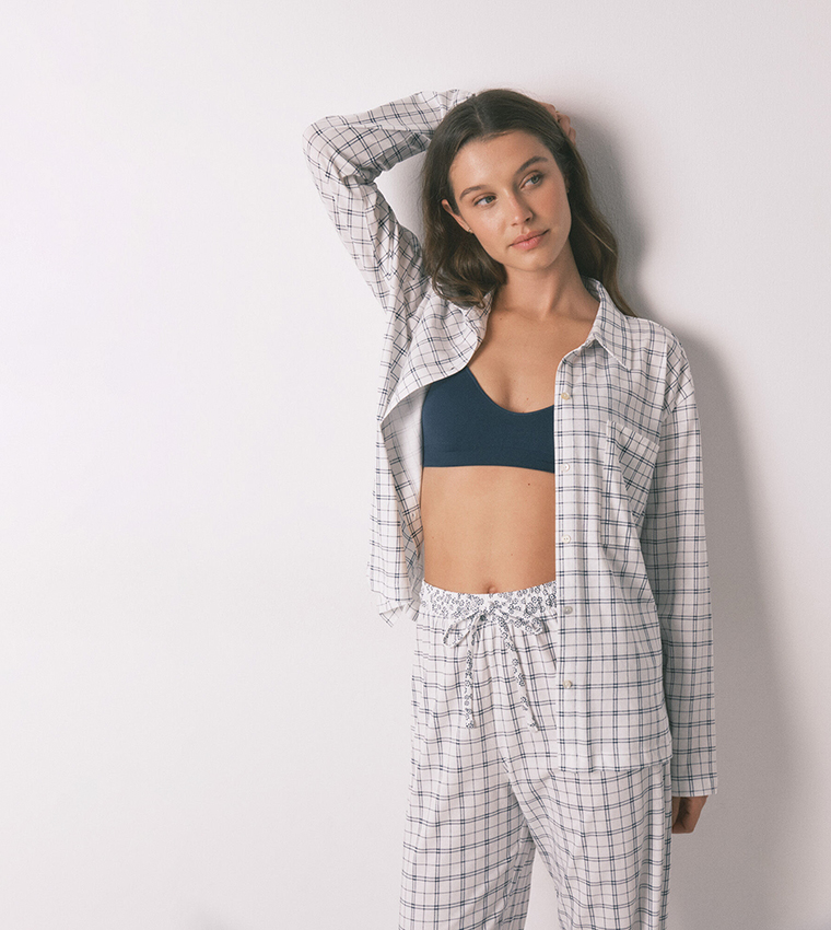 Plaid Cotton Classic Pyjama Set