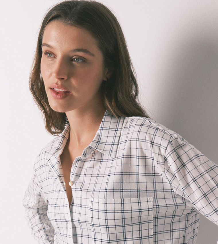 Plaid Cotton Classic Pyjama Set