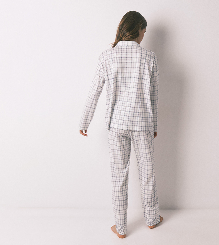 Plaid Cotton Classic Pyjama Set
