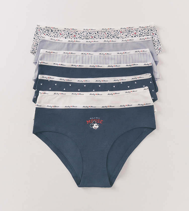 Pack of 7 Wide Mickey Printed Briefs