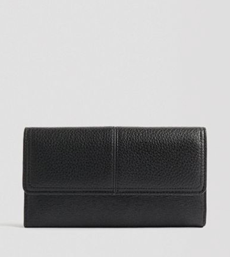 Textured Flap Wallet