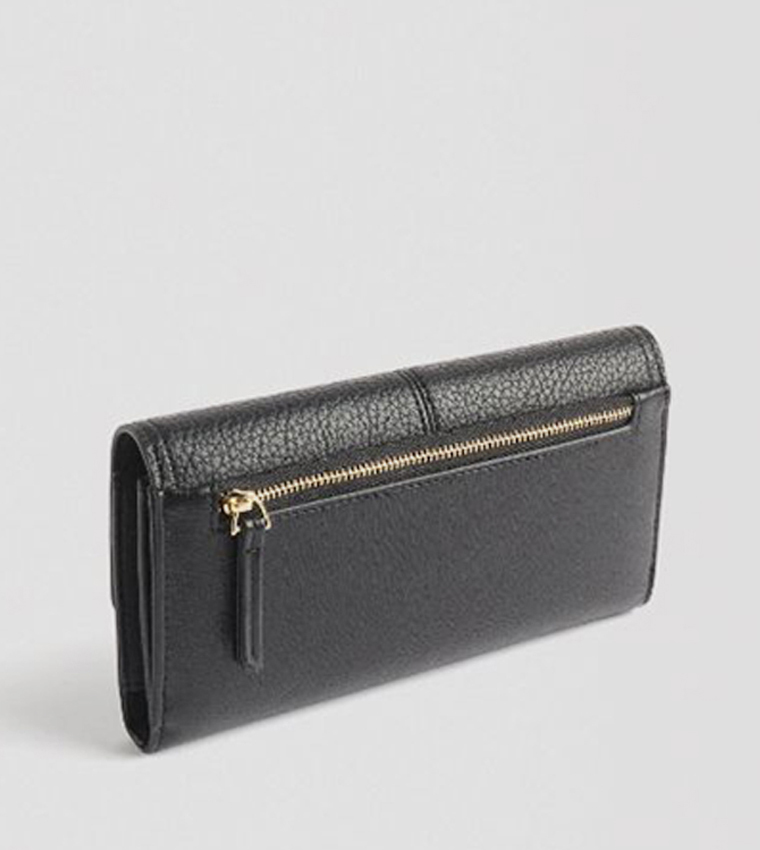 Textured Flap Wallet