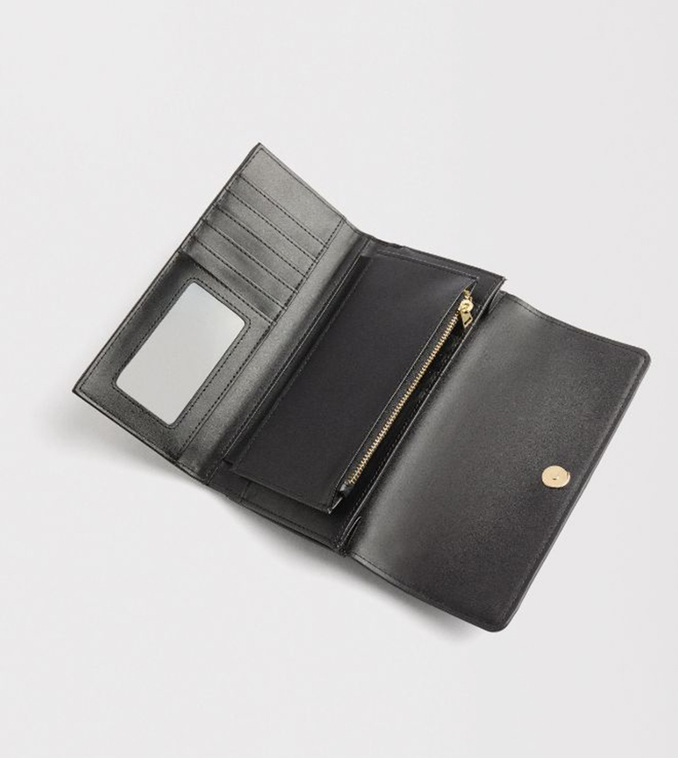Textured Flap Wallet