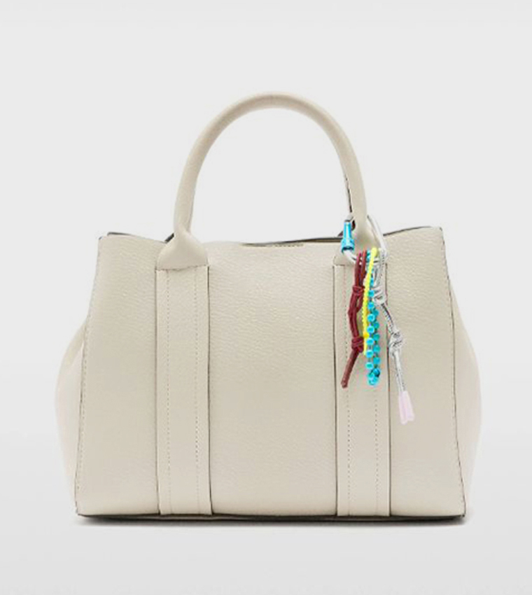 Textured Satchel Bag