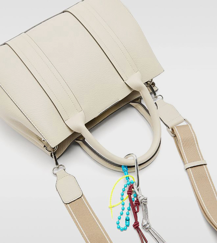 Textured Satchel Bag