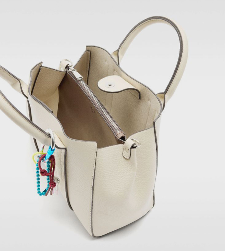 Textured Satchel Bag