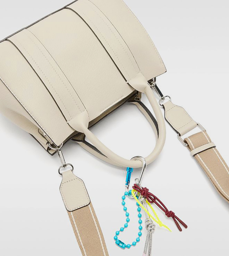 Textured Satchel Bag