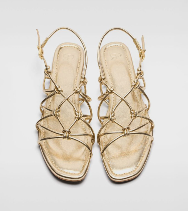 Strappy Slingback Flat Sandals