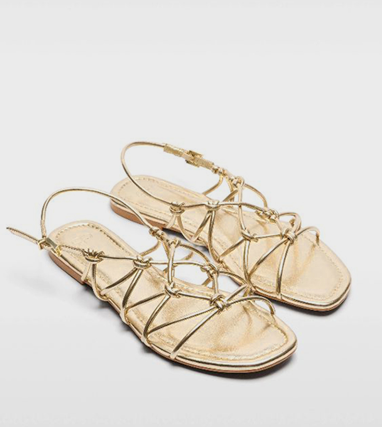 Strappy Slingback Flat Sandals