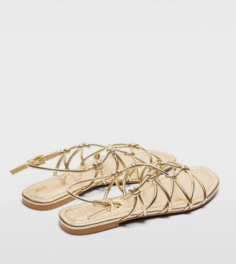 Strappy Slingback Flat Sandals