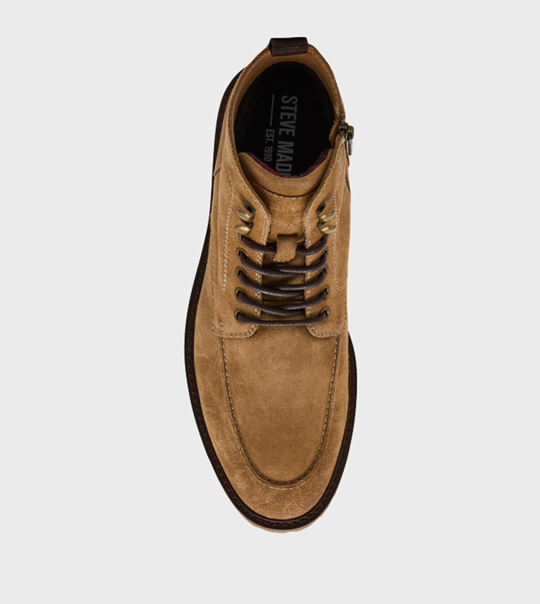 PATROANE Solid Suede Lace-Up Boots