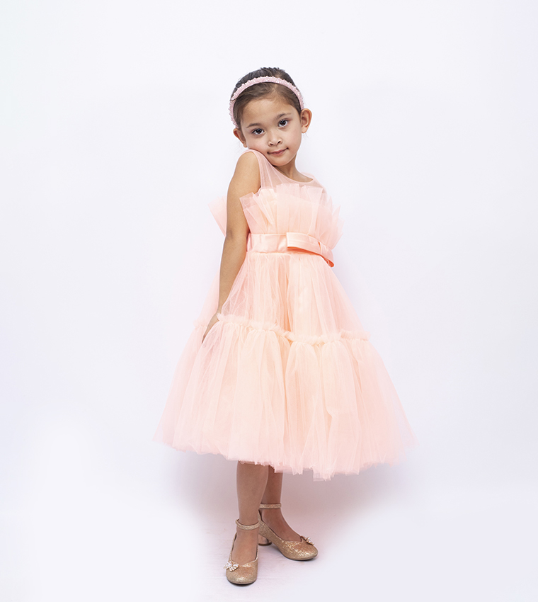 Toddler Girl's Sleeveless Tulle Dress