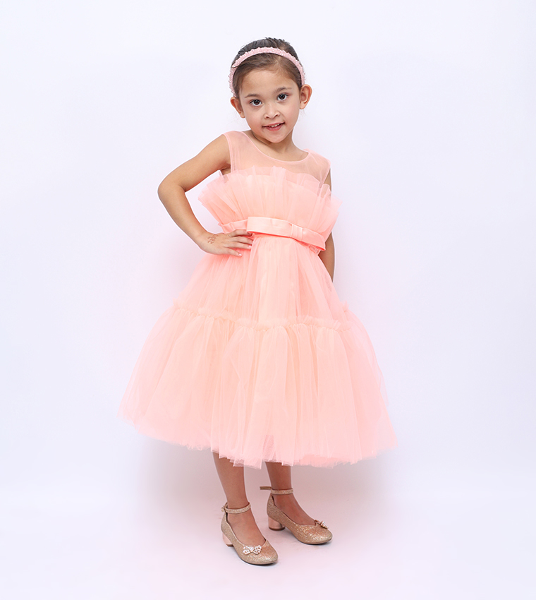 Toddler Girl's Sleeveless Tulle Dress