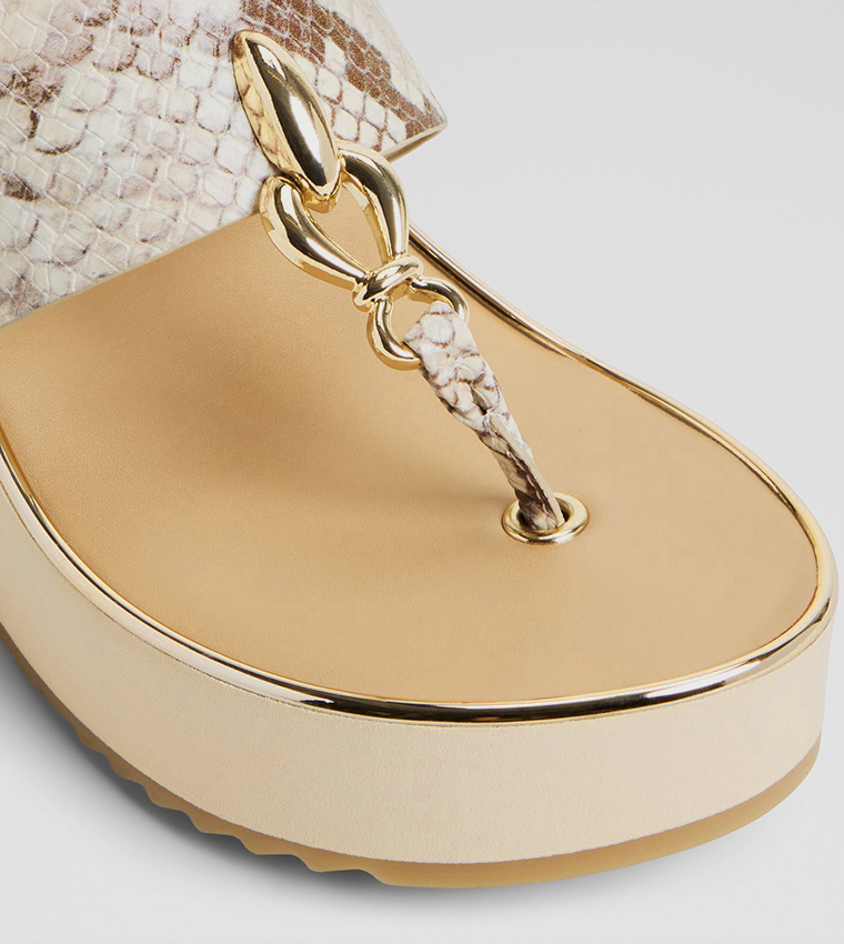 PENELOPY Thong-Strap Wedge Sandals