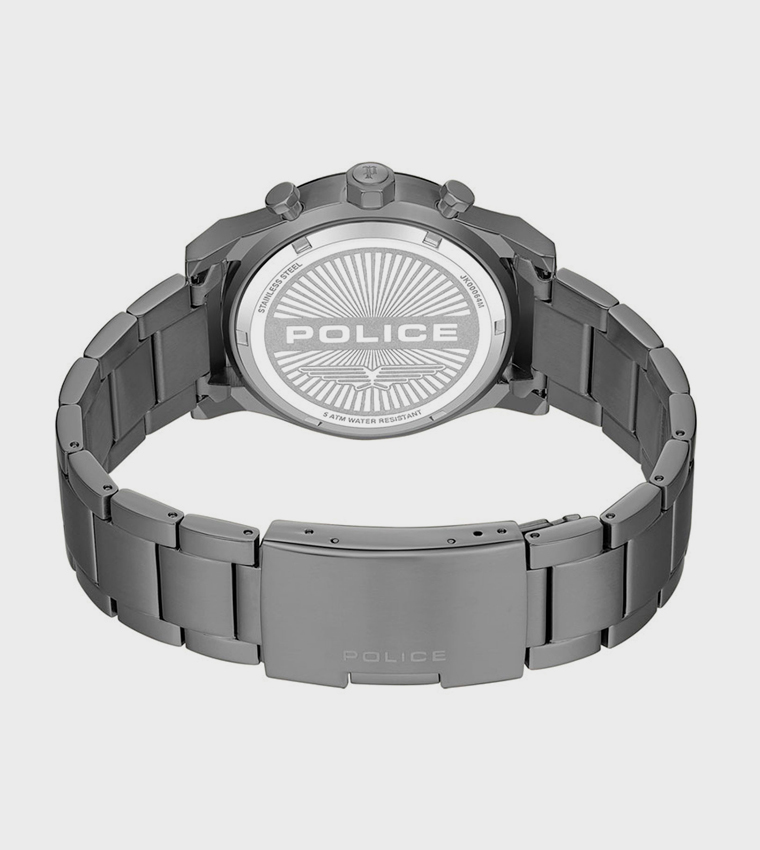 KNOTTY Gunmetal Dial Stainless Steel Strap Multifunction Watch