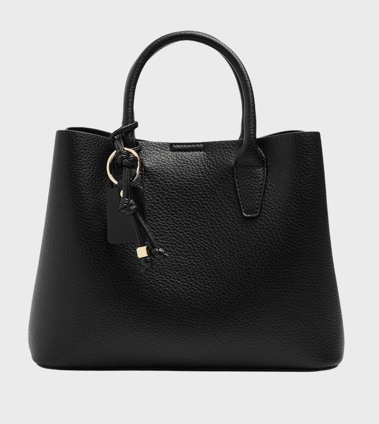Textured Satchel Bag