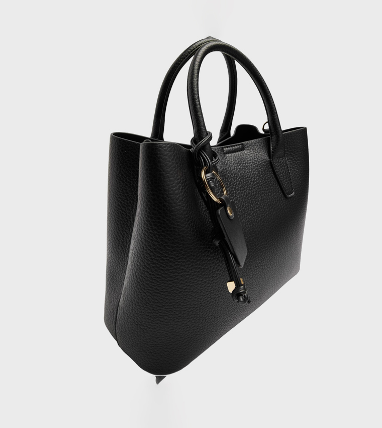 Textured Satchel Bag
