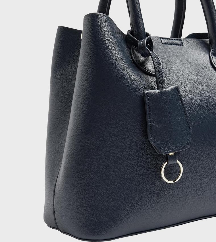 Textured Satchel Bag