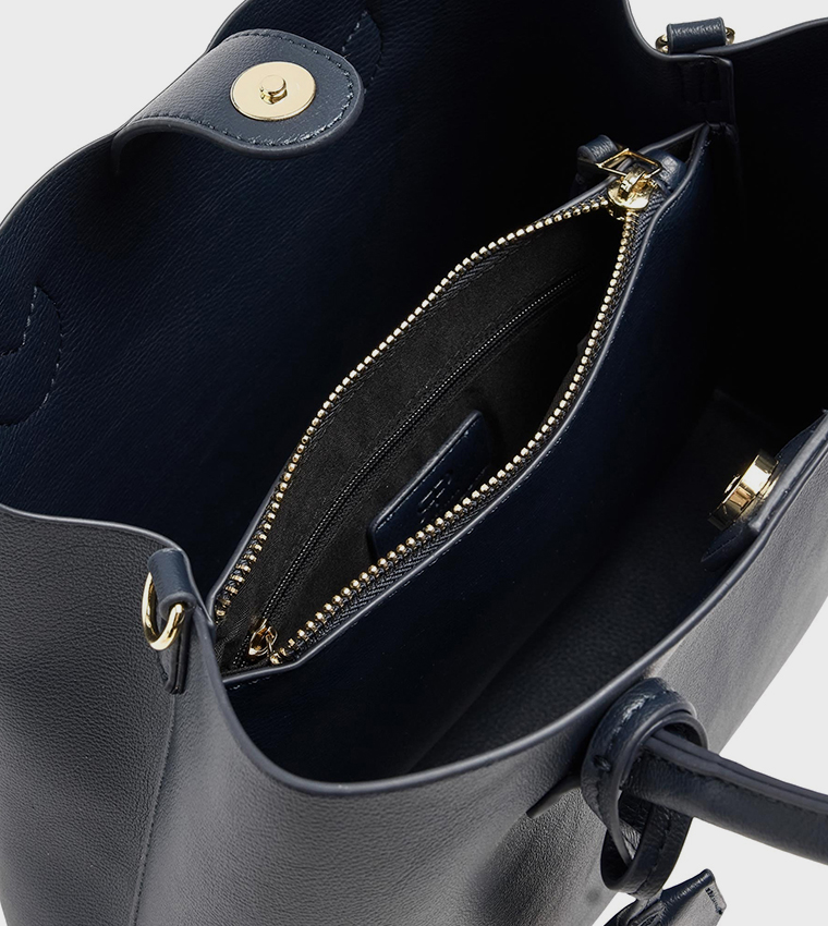 Textured Satchel Bag
