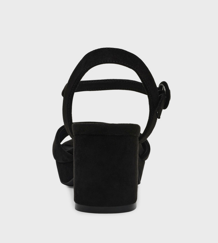 PIPE Solid Open Toe Heeled Sandals