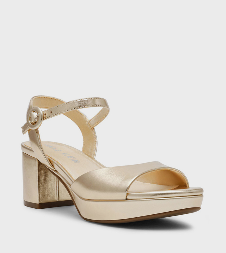 PIPE Solid Open Toe Heeled Sandals