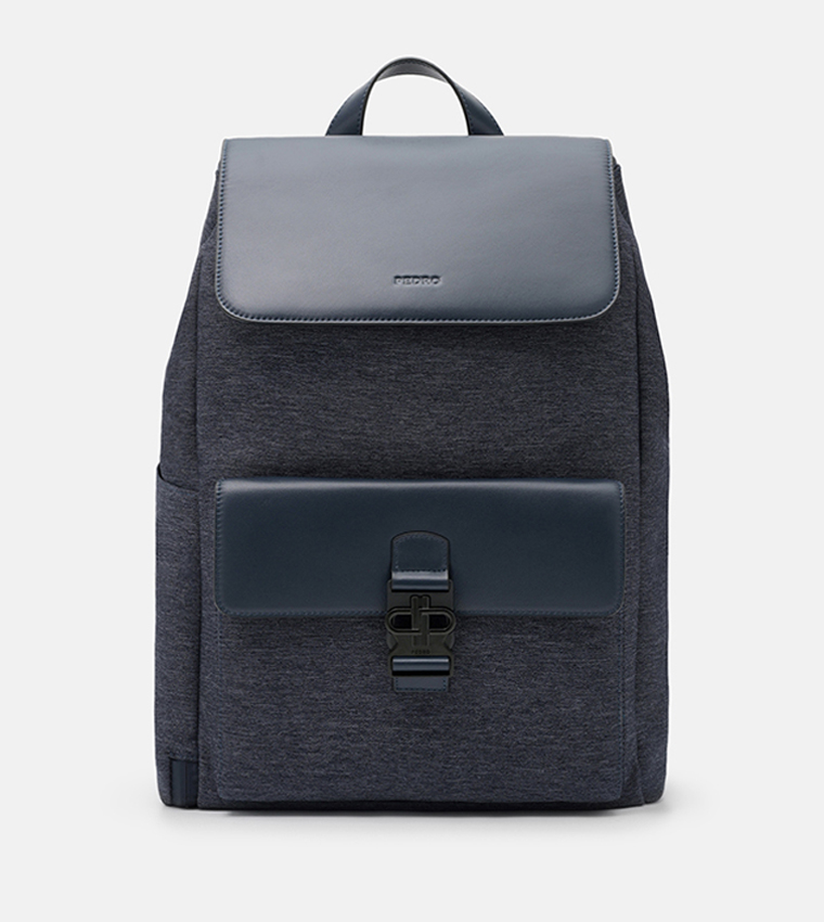 TEX Front Pocket Leather Backpack