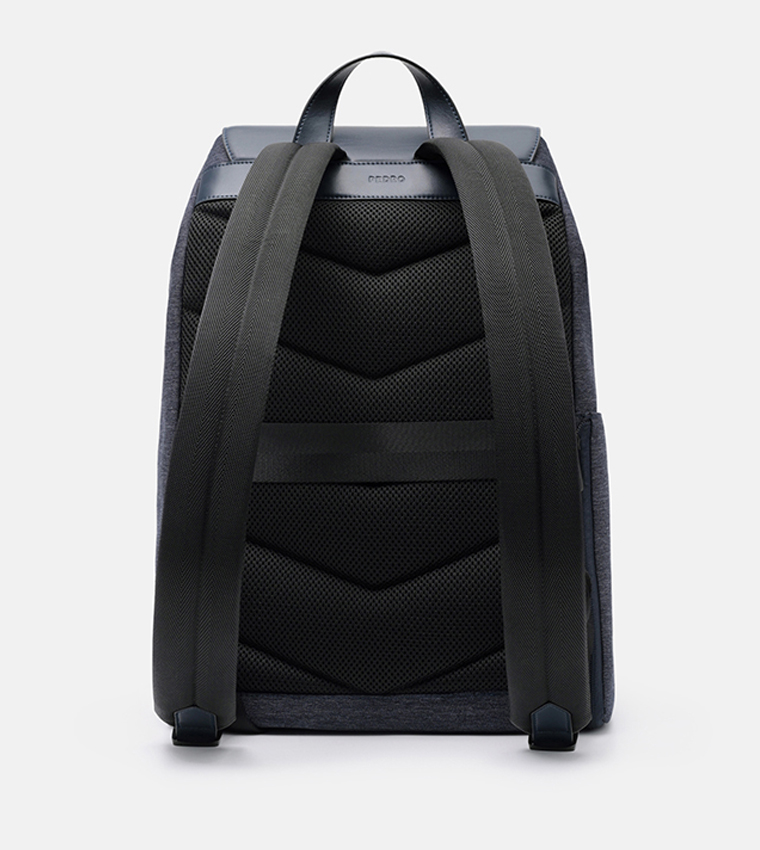 TEX Front Pocket Leather Backpack