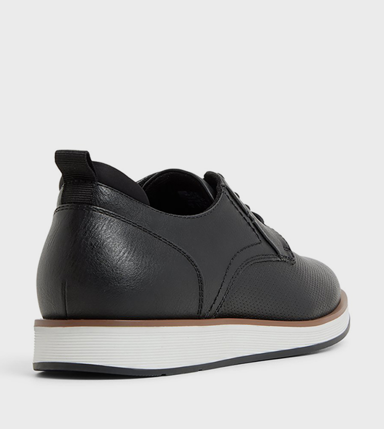 POIRIER Round Toe Lace-Up Shoes