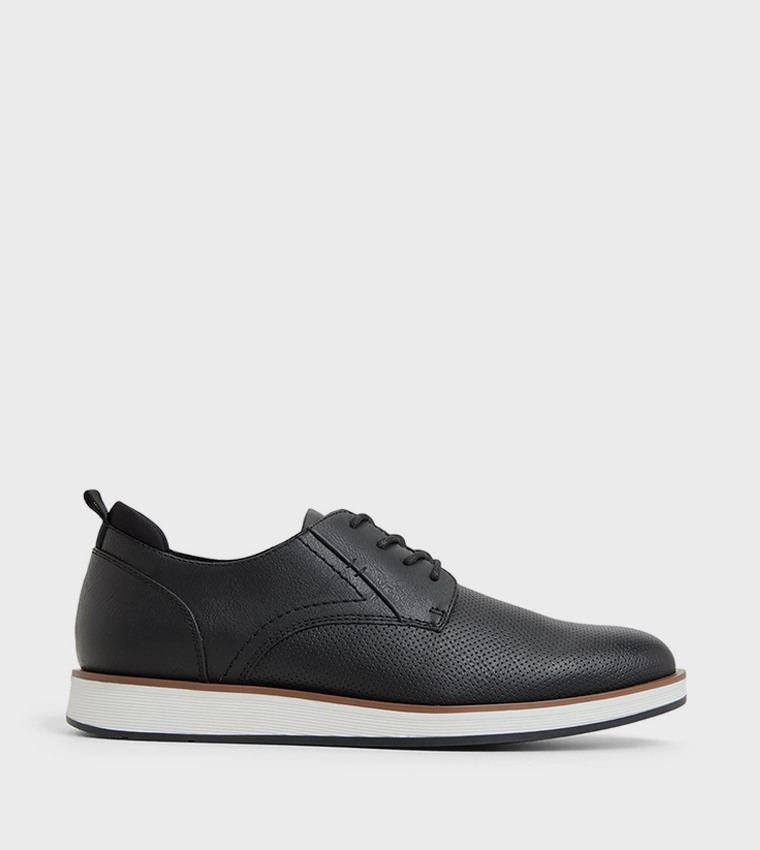 POIRIER Round Toe Lace-Up Shoes
