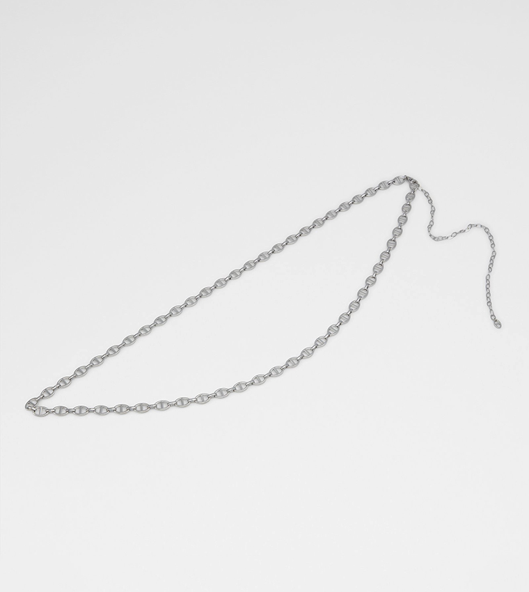 POISED Silver-Tone Waist Belt