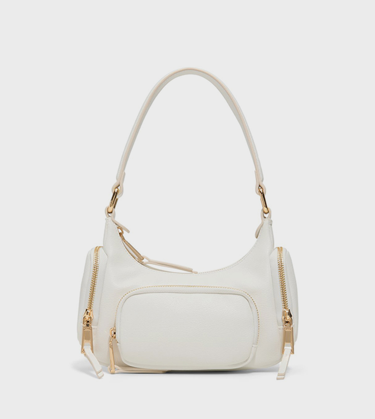 PPIPERR Textured Front Pocket Shoulder Bag