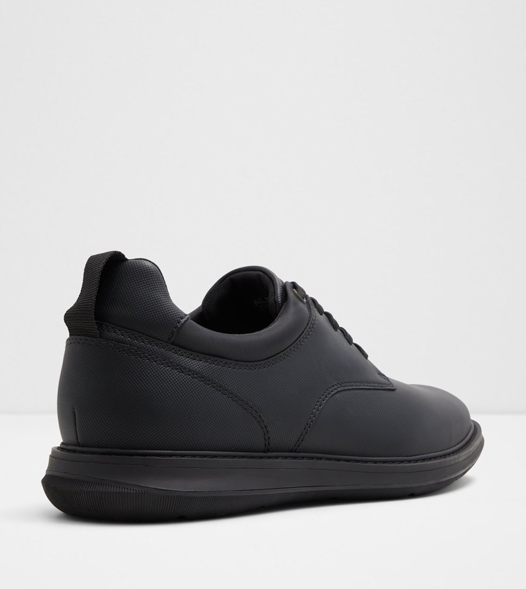 PRETH Textured Lace-Up Shoes