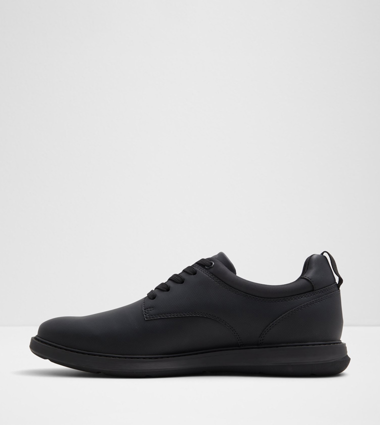 PRETH Textured Lace-Up Shoes