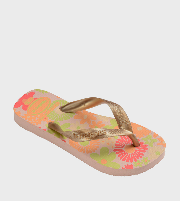 Flores Printed Flip-Flops